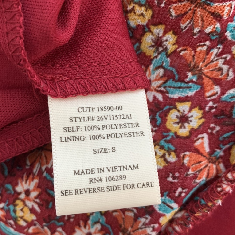 EUC Rowa mini dress with smocked skirt size S - Picture 6 of 6